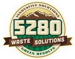 5280 WASTE SOLUTIONS INNOVATIVE SOLUTIONS GREEN RESULTS