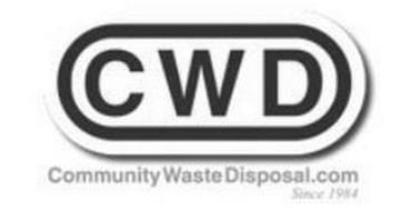 CWD COMMUNITYWASTEDISPOSAL.COM SINCE 1984