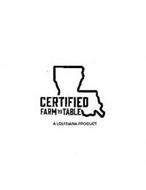 CERTIFIED FARM TO TABLE A LOUISIANA PRODUCT
