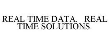 REAL TIME DATA. REAL TIME SOLUTIONS.