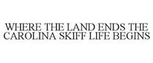 WHERE THE LAND ENDS THE CAROLINA SKIFF LIFE BEGINS
