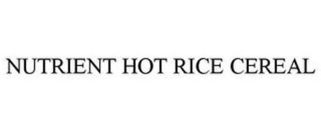NUTRIENT HOT RICE CEREAL