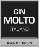 GIN MOLTO ITALIANO BACK TO THE GIN