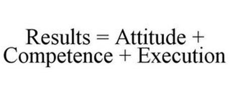 RESULTS = ATTITUDE + COMPETENCE + EXECUTION