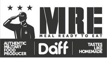 MRE MEAL READY TO EAT AUTHENTIC MILITARY FOOD PRODUCER DAFF TASTES LIKE HOMEMADE
