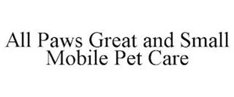 ALL PAWS GREAT AND SMALL MOBILE PET CARE