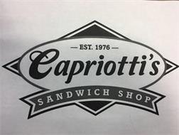 EST. 1976 CAPRIOTTI'S SANDWICH SHOP