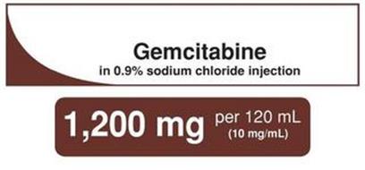 GEMCITABINE IN 0.9% SODIUM CHLORIDE INJECTION 1,200 MG PER 120 ML (10 MG/ML)