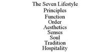 THE 7 LIFESTYLE PRINCIPLES FUNCTION | ORDER | AESTHETICS | SENSES | SOUL | TRADITIONS | HOSPITALITY