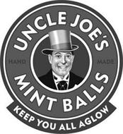 UNCLE JOE'S HAND MADE MINT BALLS KEEP YOU ALL AGLOW