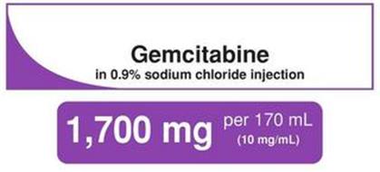 GEMCITABINE IN 0.9% SODIUM CHLORIDE INJECTION 1,700 MG PER 170 ML (10 MG/ML)