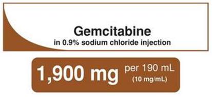 GEMCITABINE IN 0.9% SODIUM CHLORIDE INJECTION 1,900 MG PER 190 ML (10 MG/ML)