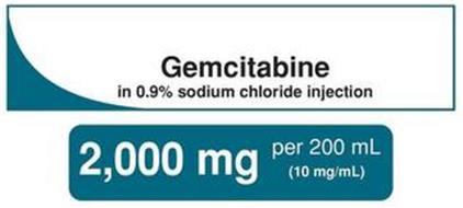 GEMCITABINE IN 0.9% SODIUM CHLORIDE INJECTION 2,000 MG PER 200 ML (10 MG/ML)
