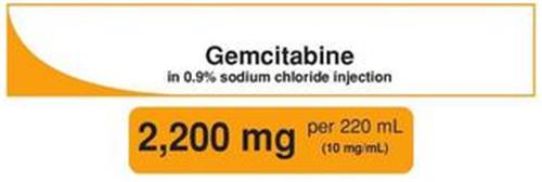 GEMCITABINE IN 0.9% SODIUM CHLORIDE INJECTION 2,200 MG PER 220 ML (10 MG/ML)