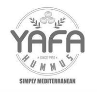 YAFA HUMMUS SIMPLY MEDITERRANEAN ·  SINCE 1951 ·