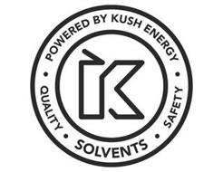 K POWERED BY KUSH ENERGY QUALITY SOLVENTS SAFETY