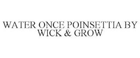 WATER ONCE POINSETTIA BY WICK & GROW