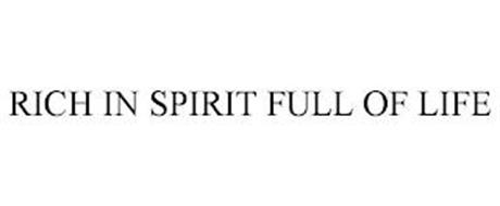 RICH IN SPIRIT FULL OF LIFE