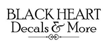 BLACK HEART DECALS & MORE