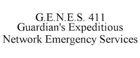 G.E.N.E.S. 411 GUARDIAN'S EXPEDITIOUS NETWORK EMERGENCY SERVICES
