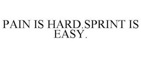 PAIN IS HARD.SPRINT IS EASY.