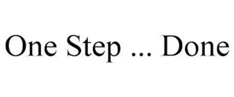 ONE STEP ... DONE