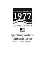 CRYSTAL GEYSER 1977 LOCALLY SOURCED SPARKLING NATURAL MINERAL WATER WITH CARBONATION