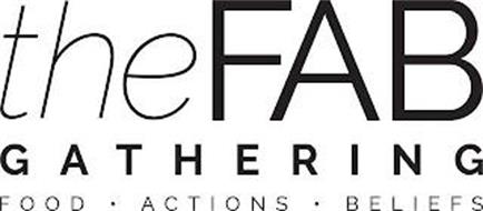 THE FAB GATHERING FOOD · ACTIONS · BELIEFS