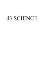 D3 SCIENCE