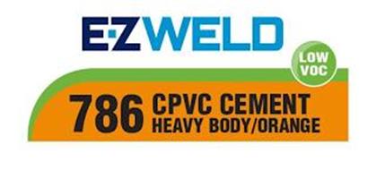 E-Z WELD LOW VOC 786 CPVC CEMENT HEAVY BODY/ORANGE