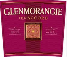 GLENMORANGIE THE ACCORD DISTILLED IN SCOTLAND SINCE 1843 GLENMORANGIE SIGNET THE CADBOLL STONE CRAFTED BY THE 16 MEN OFTAIN