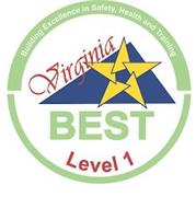VIRGINIA BEST LEVEL 1 BUILDING EXCELLENCE IN SAFETY, HEALTH AND TRAINING
