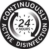 CONTINUOUSLY ACTIVE DISINFECTION 24 HOURS