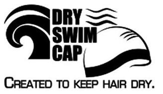 DRY SWIM CAP CREATED TO KEEP HAIR DRY.