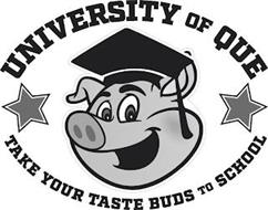 UNIVERSITY OF QUE TAKE YOUR TASTE BUDS TO SCHOOL