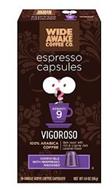 WIDE AWAKE COFFEE CO ESPRESSO CAPSULES VIGOROSO