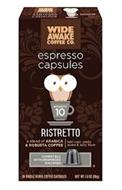 WIDE AWAKE COFFEE CO. ESPRESSO CAPSULES RISTRETTO