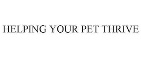 HELPING YOUR PET THRIVE