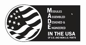 MODULES ASSEMBLED DESIGNED & ENGINEERED IN THE USA OF U.S AND NON-U.S. PARTS