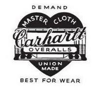 CARHARTT OVERALLS MASTER CLOTH UNION MADE DEMAND BEST FOR WEAR
