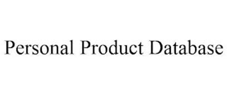 PERSONAL PRODUCT DATABASE