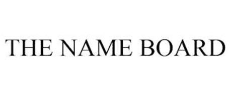 THE NAME BOARD