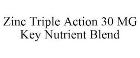 ZINC TRIPLE ACTION 30 MG KEY NUTRIENT BLEND