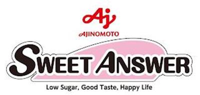 AJ AJINOMOTO SWEET ANSWER LOW SUGAR, GOOD TASTE, HAPPY LIFE