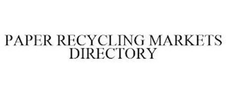 PAPER RECYCLING MARKETS DIRECTORY