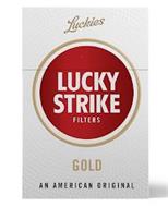 LUCKIES LUCKY STRIKE FILTERS GOLD AN AMERICAN ORIGINAL