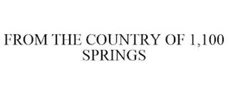 FROM THE COUNTRY OF 1,100 SPRINGS