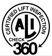 ALI CERTIFIED LIFT INSPECTION CHECK 360