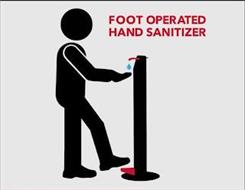 FOOT OPERATED HAND SANITIZER