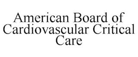 AMERICAN BOARD OF CARDIOVASCULAR CRITICAL CARE